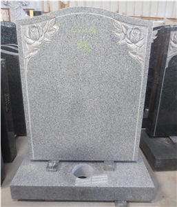 Natural Granite Cemetery Upright Headstones 14