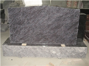 Paradiso Granite Engraved Tombstone Upright Monuments 04