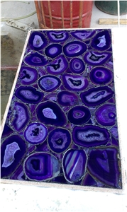 Luxury Interior Purple Agate Slab
