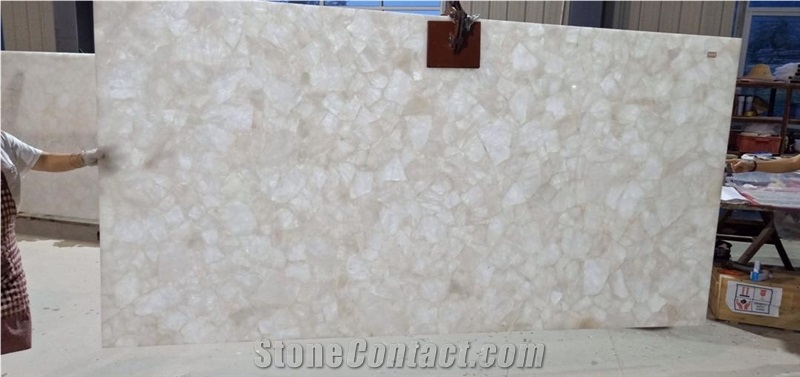 White Quartz Crystal Stone/ Hematoid Quartz Rough