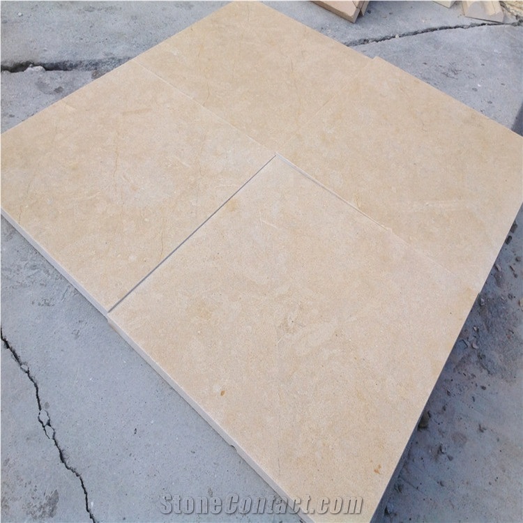 Honed Jerusalem Beige Limestone Slab for Countertop