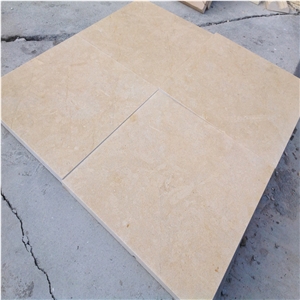 Honed Jerusalem Beige Limestone Slab for Countertop