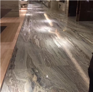 YUANDA Blue Sky Grey Natural Marble Slabs Wholesale