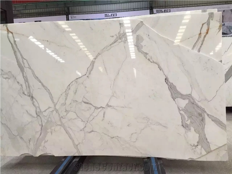 Calacatta White Marble Slabs for Wall Tiles