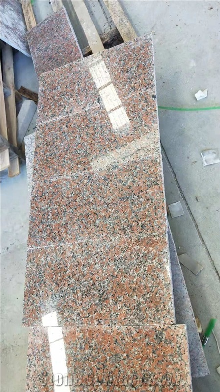 China Cheap Price Polished Maple Red Granite Tiles