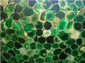Green Agate Semi Precious Stone Slabs & Tiles