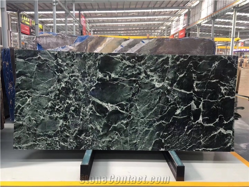 Polished Verde Antico Marble Slabs for Wall Tiles