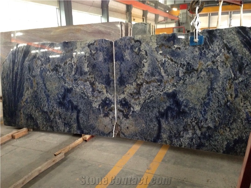 Azul Bahia Granite Slabs For Wall &Floor