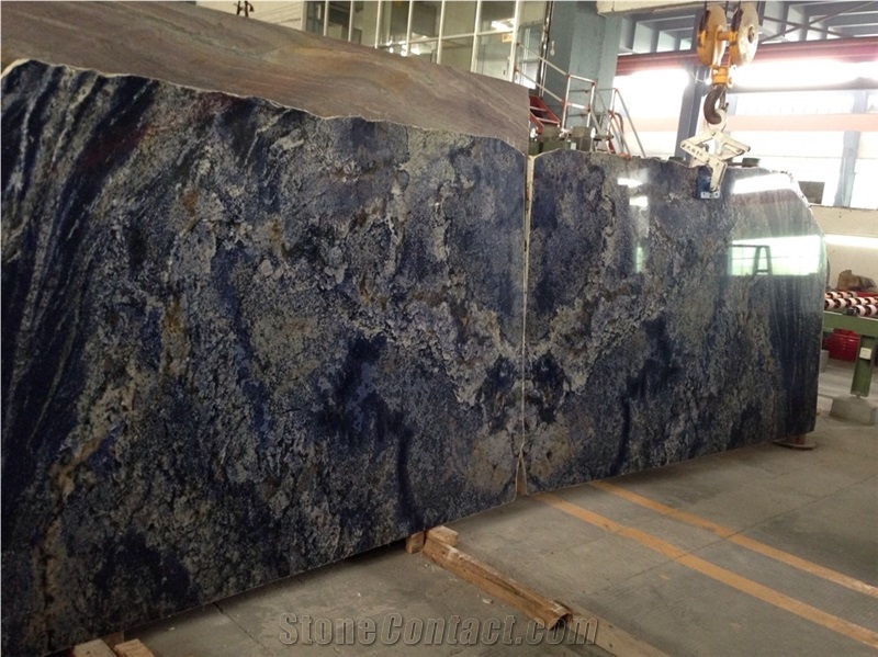 Azul Bahia Granite Slabs For Wall &Floor