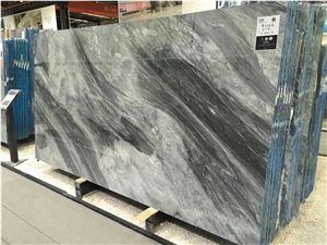 Italy Bardiglio Grey Marble Slabs, Florence Grey Marble