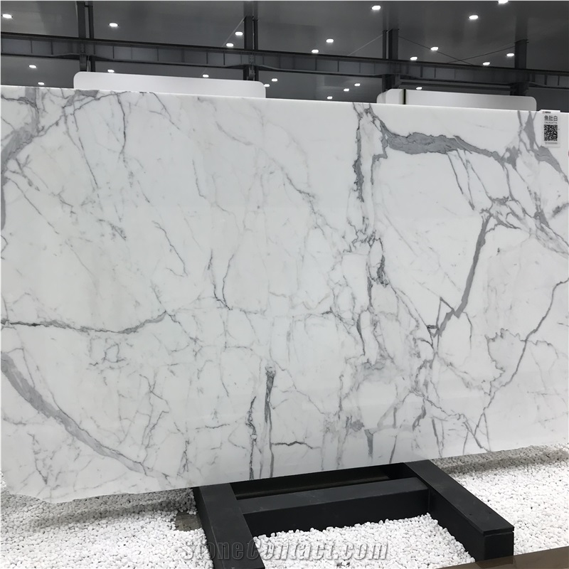 Italy Calacatta White Marble Slab and Wal