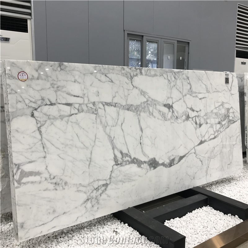 Italy Calacatta White Marble Slab and Wall