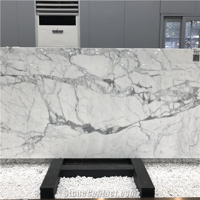 Italy Calacatta White Marble Slab and Wall