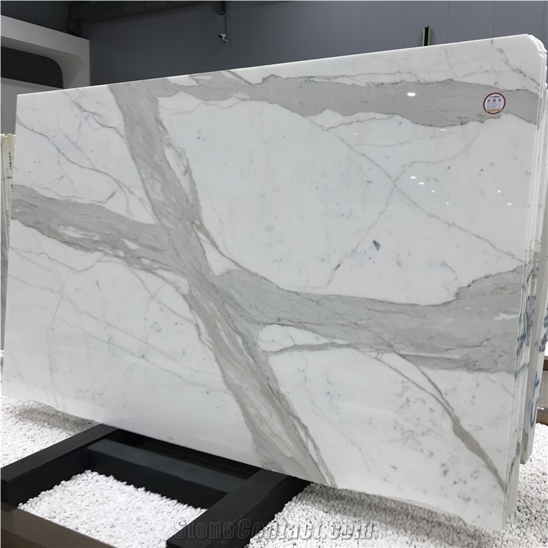 Luxury Italy Calacatta Marble Slab Wall