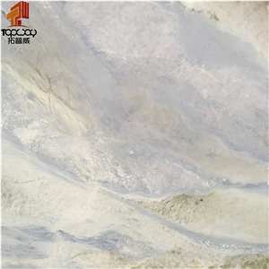 Changbai White Jade ,Blue Moon River Marble Slab