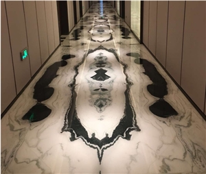 Interior Design China Panda White Marble for Hotel
