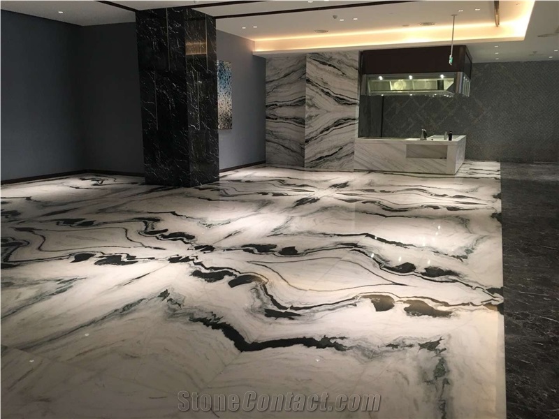 Interior Design China Panda White Marble for Hotel