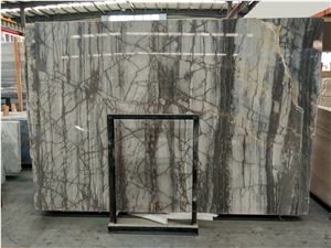 London Grey Wood Grain Marble Slabs & Tiles
