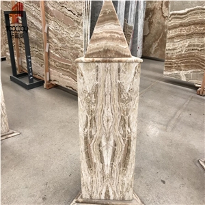 Yellow Color Travertine Marble Slabs