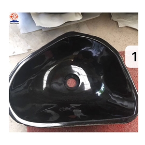 Black Marquina Honed Finished Marble Stone Sink