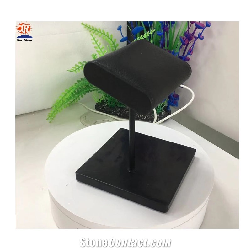 Display Marble Base Leather Marble Watch Stand