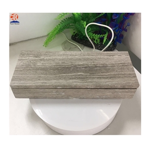 Natural Stone Grey Wooden Marble Tray with Lids