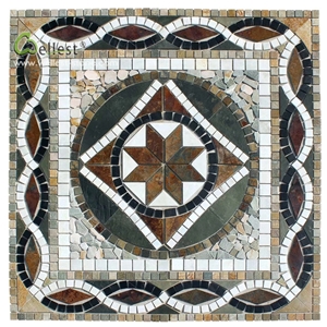 Square Medallion Interior Interesting Pattern Tile