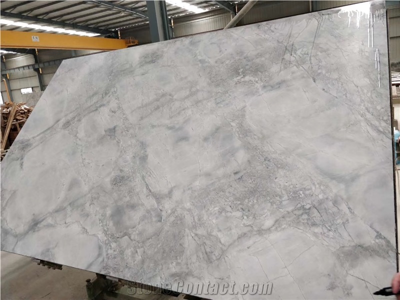 Super White Quartzite 2cm 3cm Big Slabs Tiles