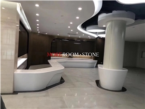 Krions Solid Surface Bendable Reception Desk Table