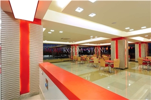 Acrylic Solid Surface Restaurant Counter Ceiling