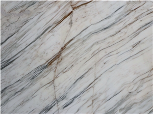 Float Mirage White Marble Grey&Brown Linear Vein