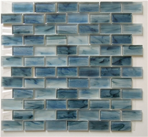 Single Color Mixing Crystal Glass Mosaic