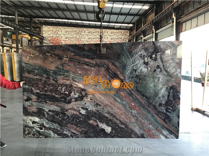 China Green Red Black Quartzite Slabs & Tiles