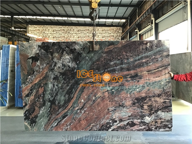 China Green Red Black Quartzite Slabs & Tiles