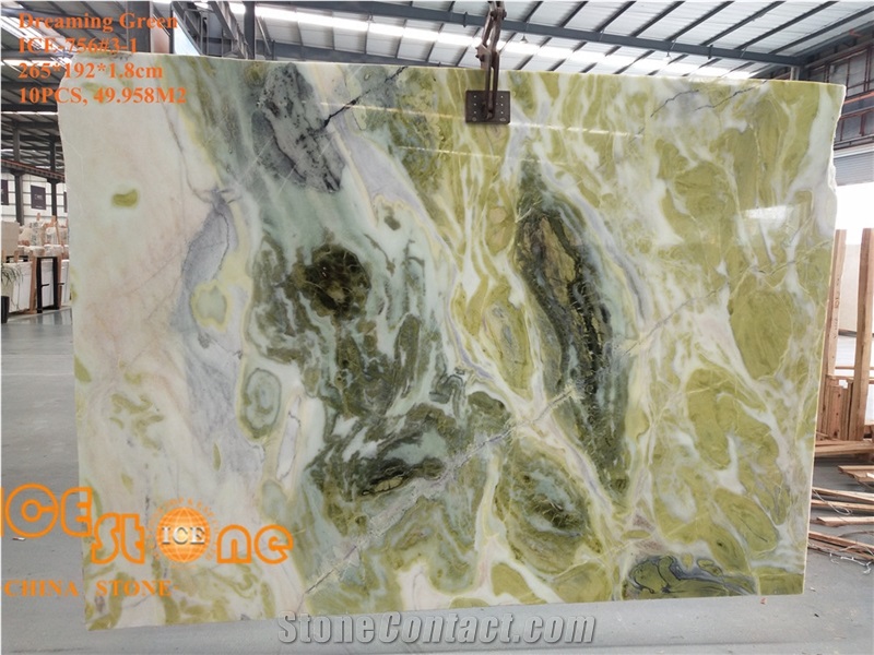 Chinese Dreaming Green Marble Wall Covering Tiles