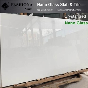 Nano White Glass Slab Nano Stone Slabs