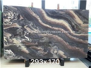 China Landscape Purple Marble for Wall Tile