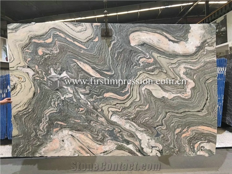 Green Marble Silver Sand Wave Cloud Grey Marble