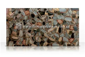Hot Sale Colorful Gemstone Semiprecious Stone Slab