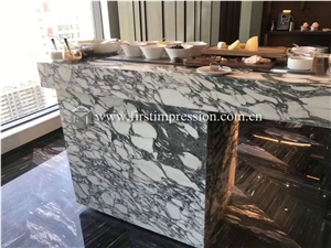 Italy Arabescato White Marble for Countertop