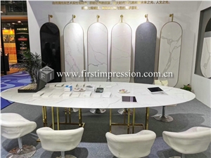 Luxury Calacatta White Quartz Countertop