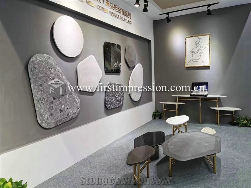 Luxury Calacatta White Quartz Countertop