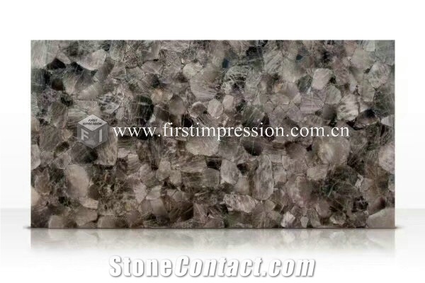Pink Crystal Gemstone Semiprecious Stone Slabs