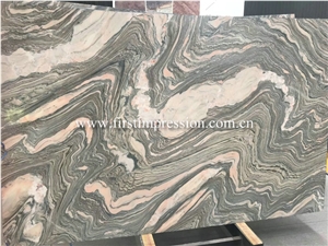 Silver Sand Wave Cloud Grey Marble