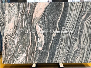 Silver Sand Wave Cloud Grey Marble Tiles