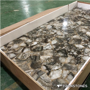 Crystallized Onyx Stone Tiles Slabs