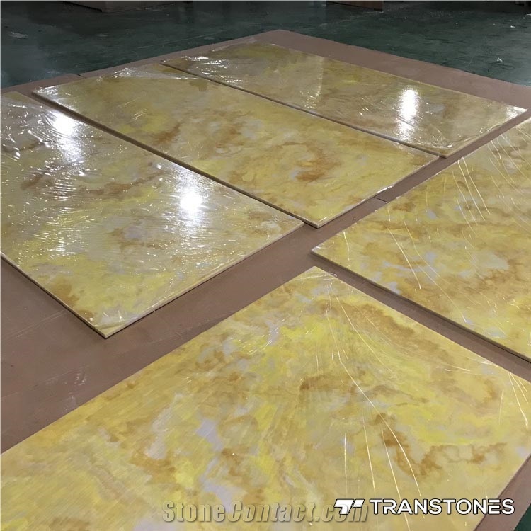 Crystallized Stone Artificial Floor Tiles Slabs
