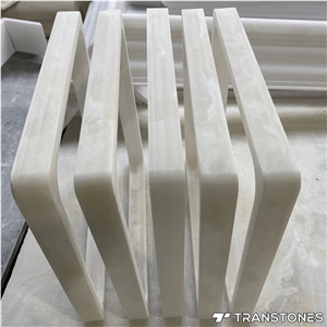 Customized Size Polished Artificial White Onyx Sheet