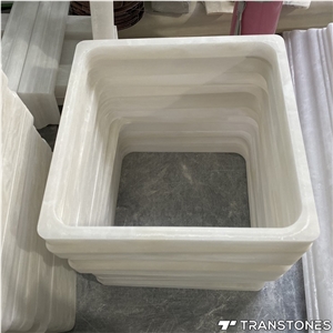 Customized Translucent White Onyx Building Stone