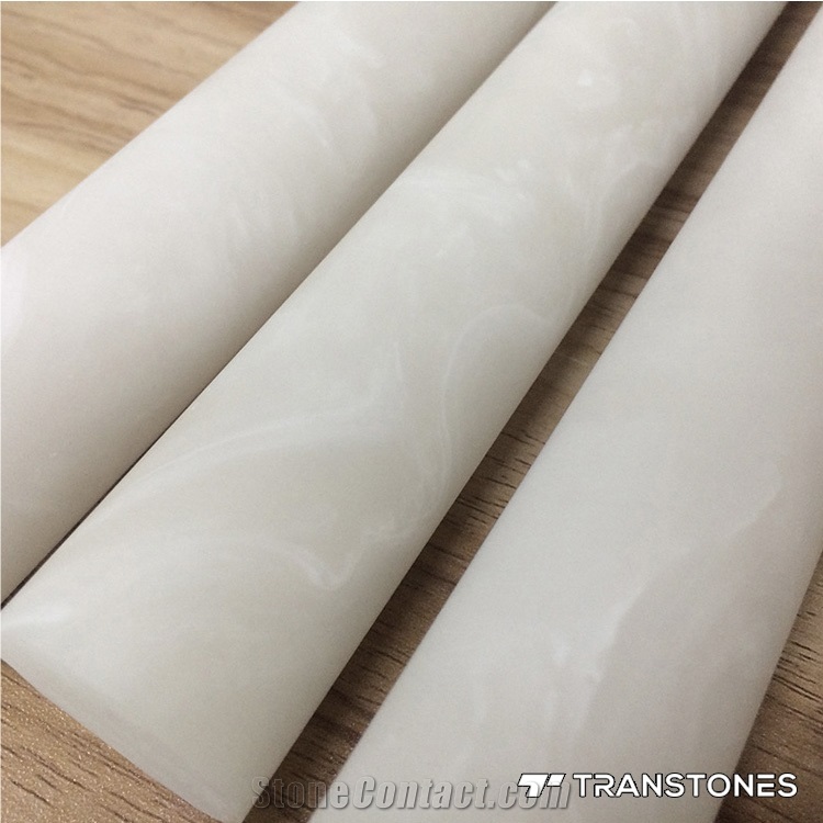 Customized Translucent White Onyx Column Sheet